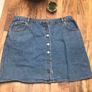Asos High waist Denim Skirt with buttons